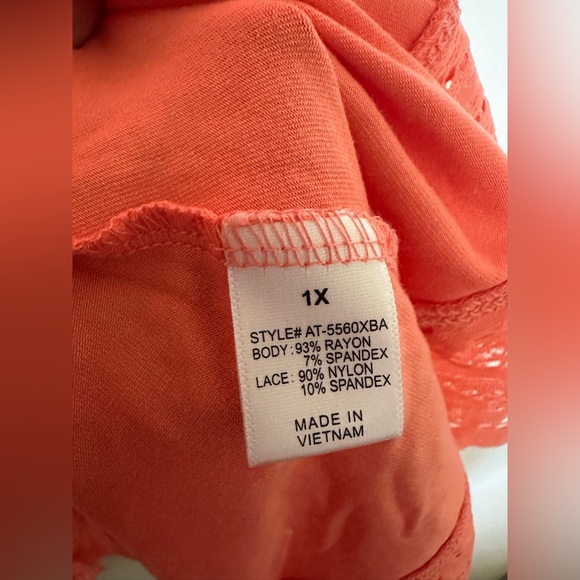 Zenana Premium 2 Piece Lace Bottom Tank Tops Size 1X - Picture 13 of 13